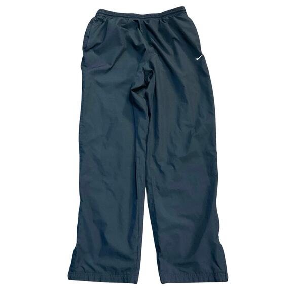 Nike Navy Blue Insulated Wide Leg Pull On Performance Wear Athletic Pants Size L - Picture 1 of 8